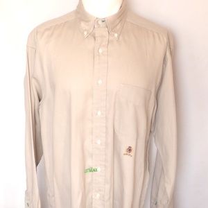 TOMMY HILFIGER Solid Khaki Soft Cotton  15 1/2 34